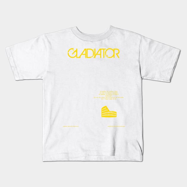 Gladiator Kids T-Shirt by gimbri